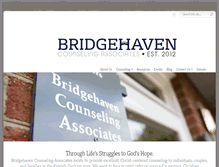 Tablet Screenshot of bridgehavencounseling.org